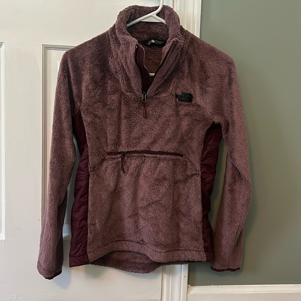 Women's xs north face fleece half zip sweater